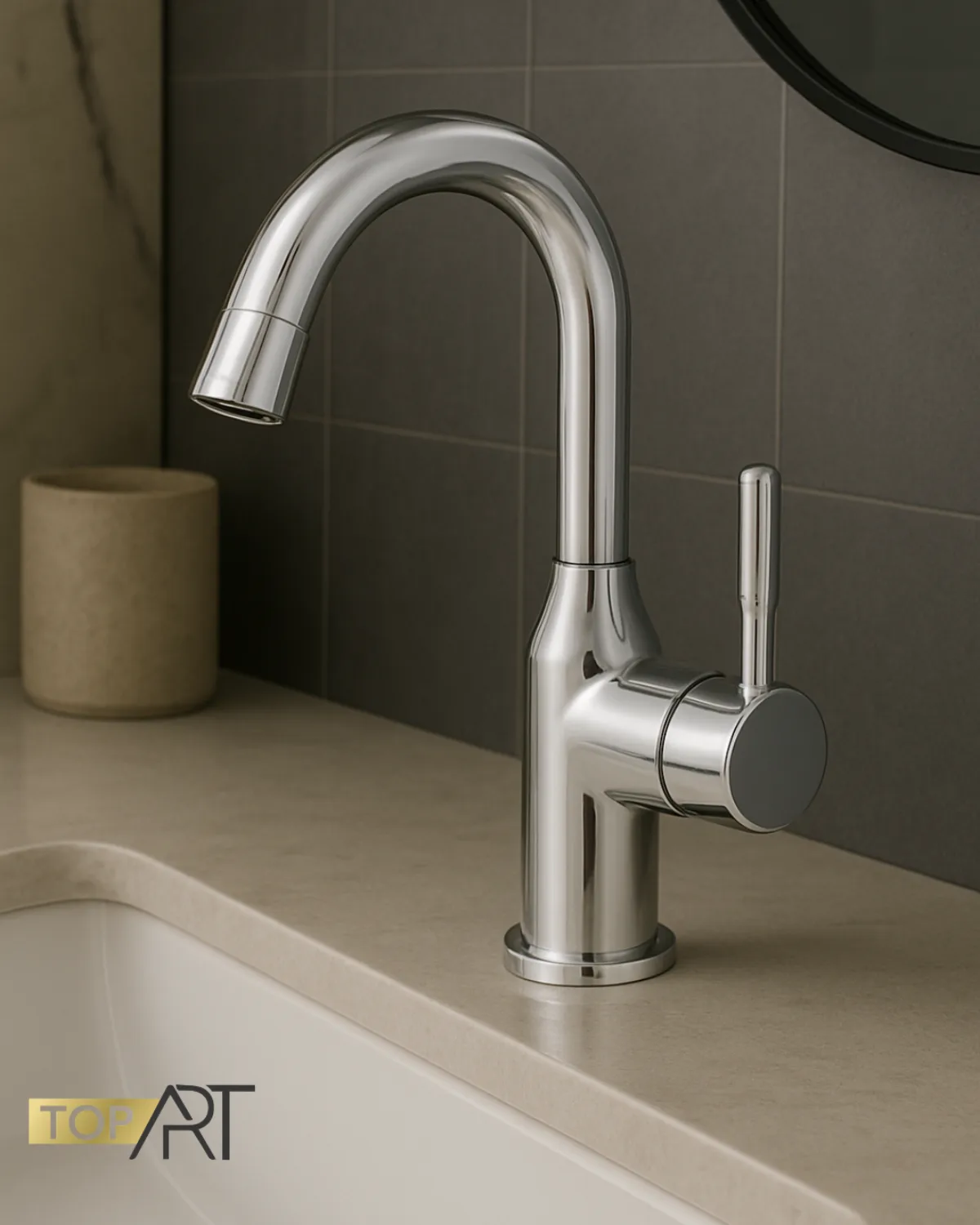 ברז אמבטיה עם ידית מנוף